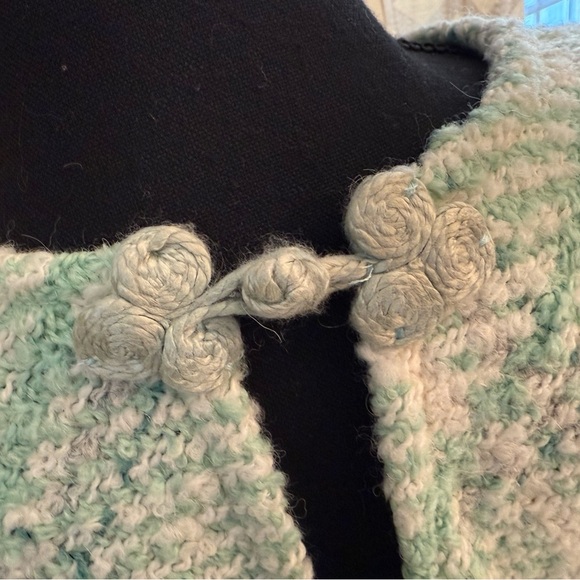 Boyne Valley Weavers Made in Ireland Fringed Poncho Green Plaid OS Wool/Alpaca - Picture 5 of 12